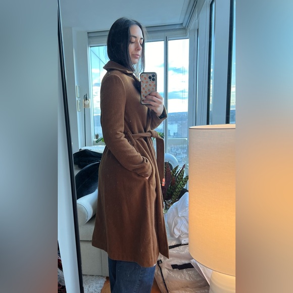 Free People Sierra Wool Coat in Deep Terracotta - Picture 3 of 9